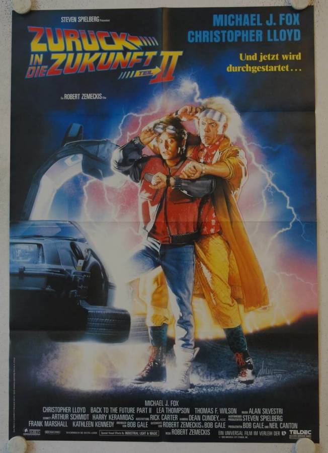Zurück in die Zukunft Teil II originales deutsches Filmplakat